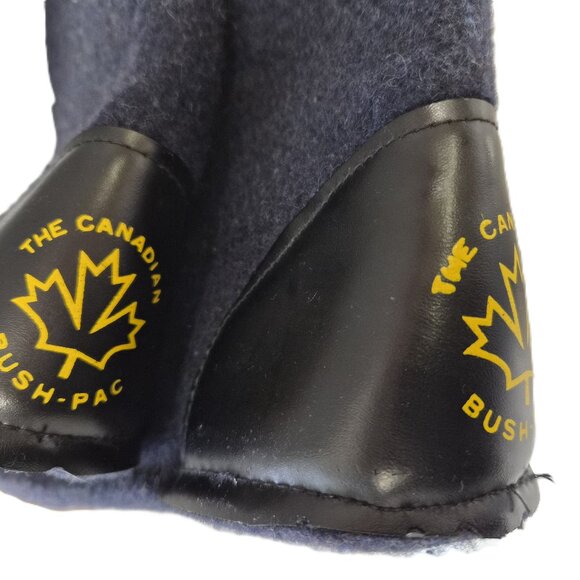 Vintage The Canadian Bush-Pac Wool Boot Liners Size 8 Unisex Felt Retro - Picture 3 of 6